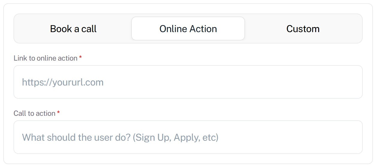 Online action