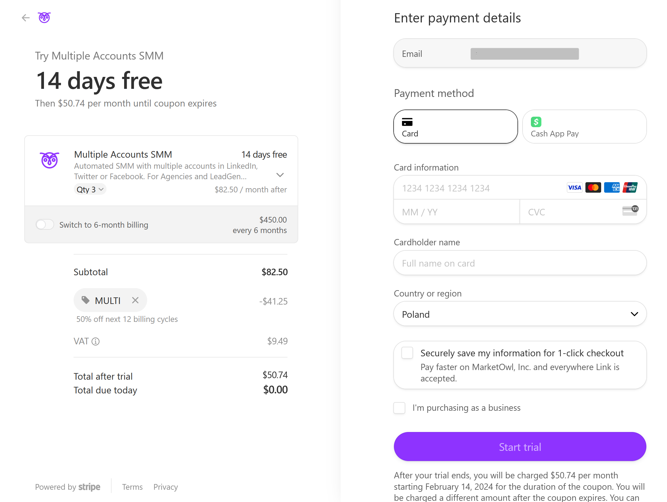 how to get multiple accounts subscription