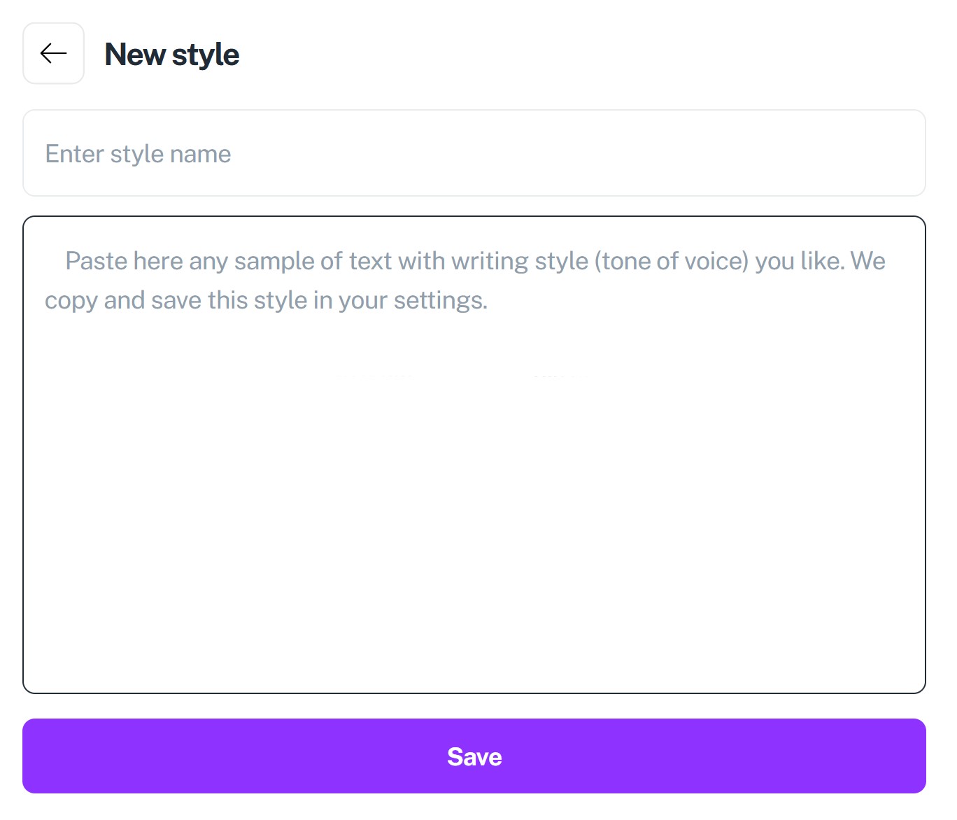 AI content with copied writing style